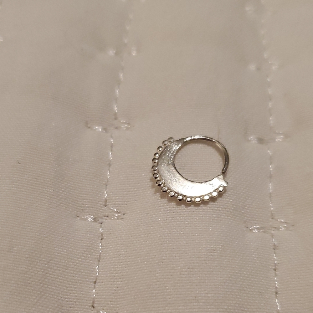 Boho Silver Plated Nose Ring